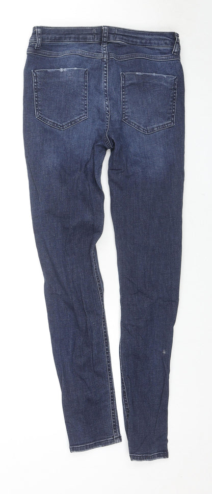 Myleene Klass Womens Blue Cotton Skinny Jeans Size 8 L28 in Regular Zip