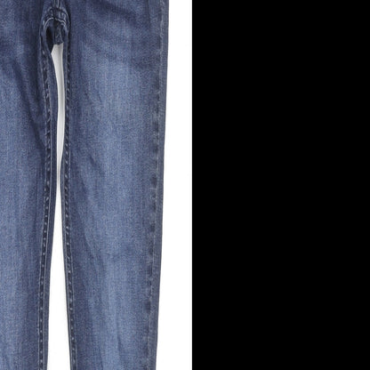 Myleene Klass Womens Blue Cotton Skinny Jeans Size 8 L28 in Regular Zip