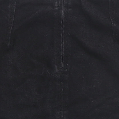 Womens UK Size 4 Topshop Mini Denim Skirt
