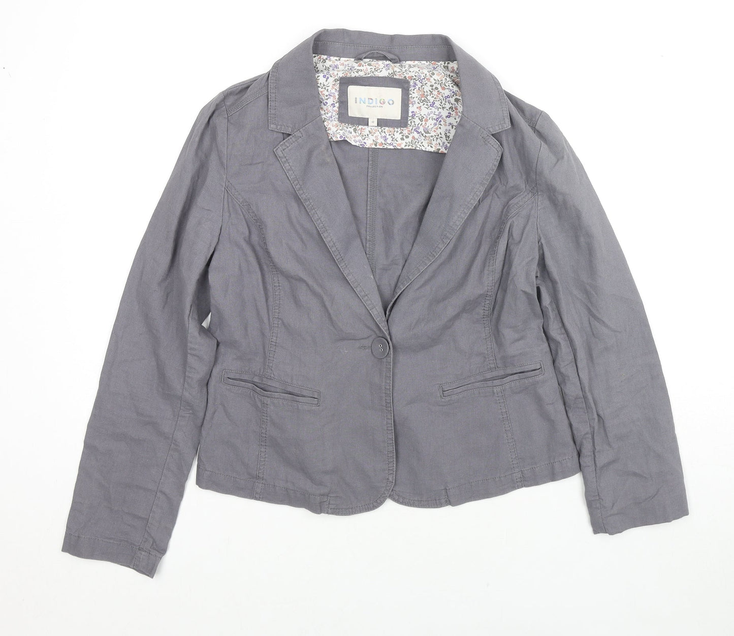 Womens UK Size 10 Marks and Spencer Grey Jacket