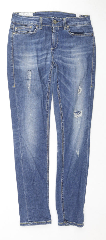 Dondup Womens Blue Cotton Skinny Jeans Size 29 in L27 in Regular Zip