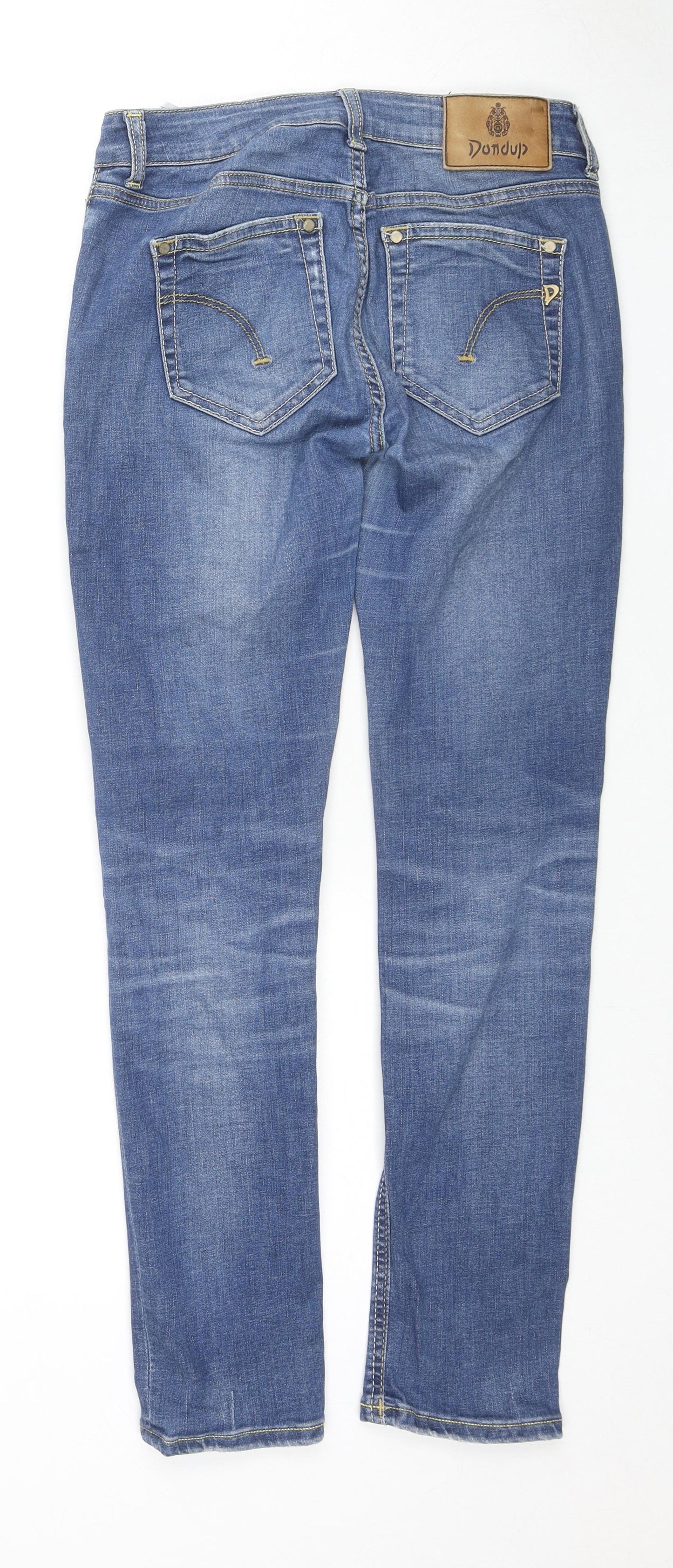 Dondup Womens Blue Cotton Skinny Jeans Size 29 in L27 in Regular Zip