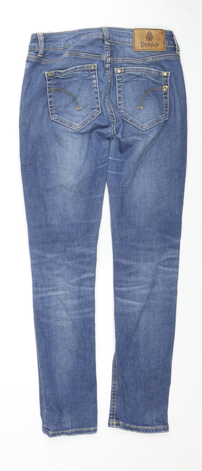 Dondup Womens Blue Cotton Skinny Jeans Size 29 in L27 in Regular Zip