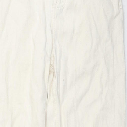 Womens UK Size 6 Warehouse Regular Fit Tapered Beige Jeans