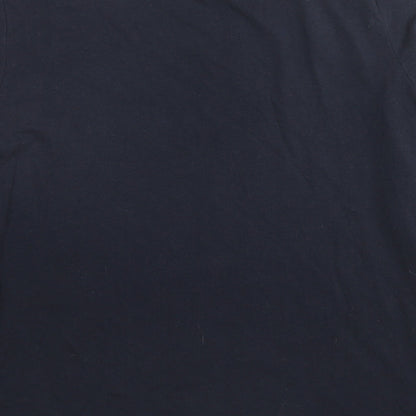 Tatuum Womens Blue Cotton Basic Blouse Size M V-Neck