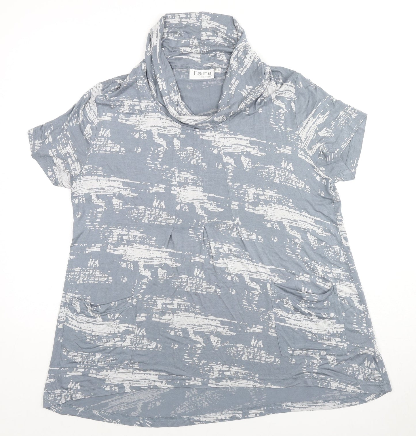 Womens UK Size M Tara Clothing Grey Basic T-Shirt