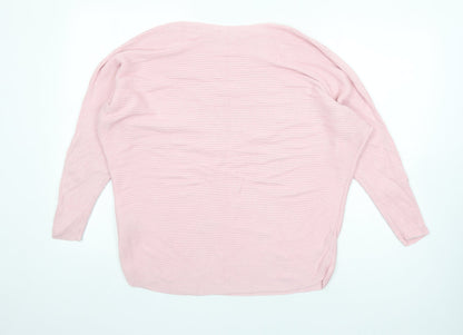 Womens UK Size XS H&M Pink Pullover Jumper