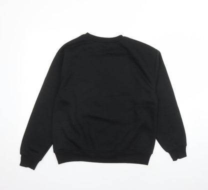Womens UK Size S Dunnes Stores Black Pullover Sweatshirt