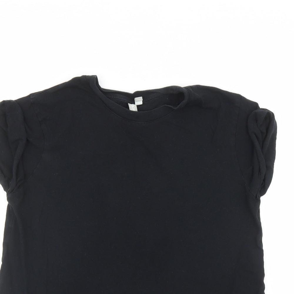 Womens UK Size 10 ASOS Black Basic T-Shirt