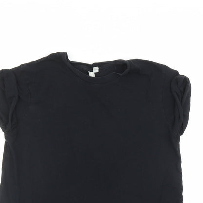 Womens UK Size 10 ASOS Black Basic T-Shirt
