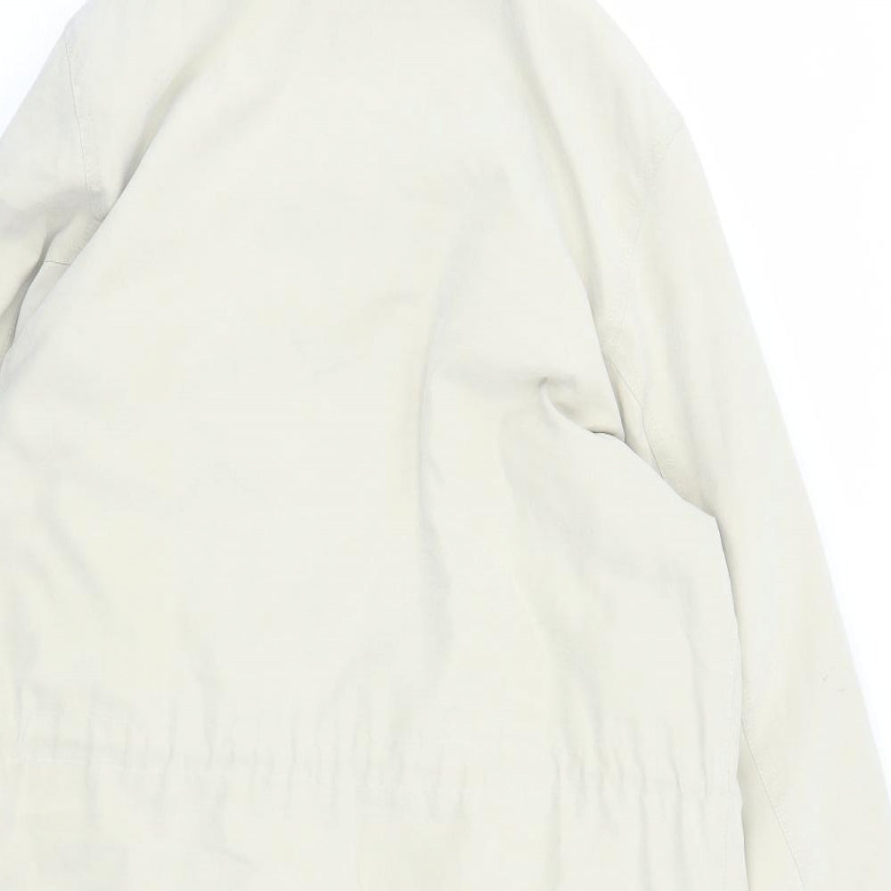 Four Seasons Womens Beige Overcoat Coat Size M Zip