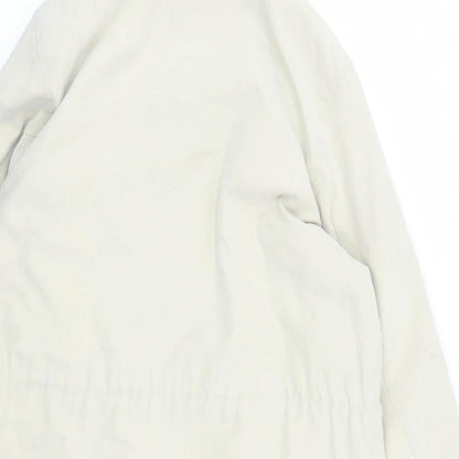 Four Seasons Womens Beige Overcoat Coat Size M Zip