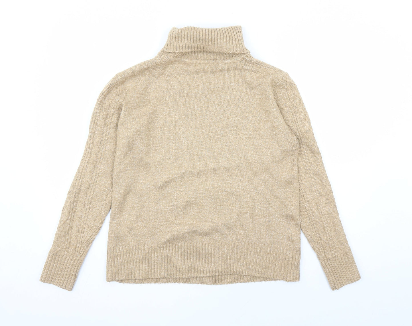 C&A Womens Brown Roll Neck Acrylic Pullover Jumper Size L