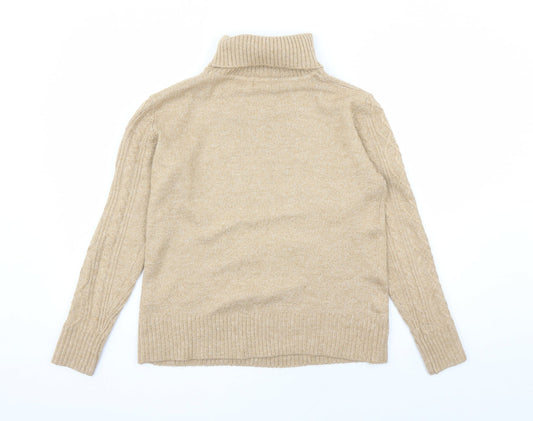 C&A Womens Brown Roll Neck Acrylic Pullover Jumper Size L