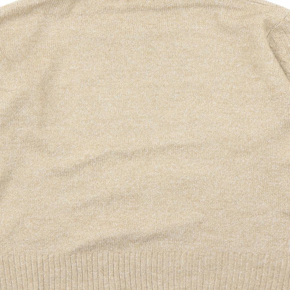 C&A Womens Brown Roll Neck Acrylic Pullover Jumper Size L