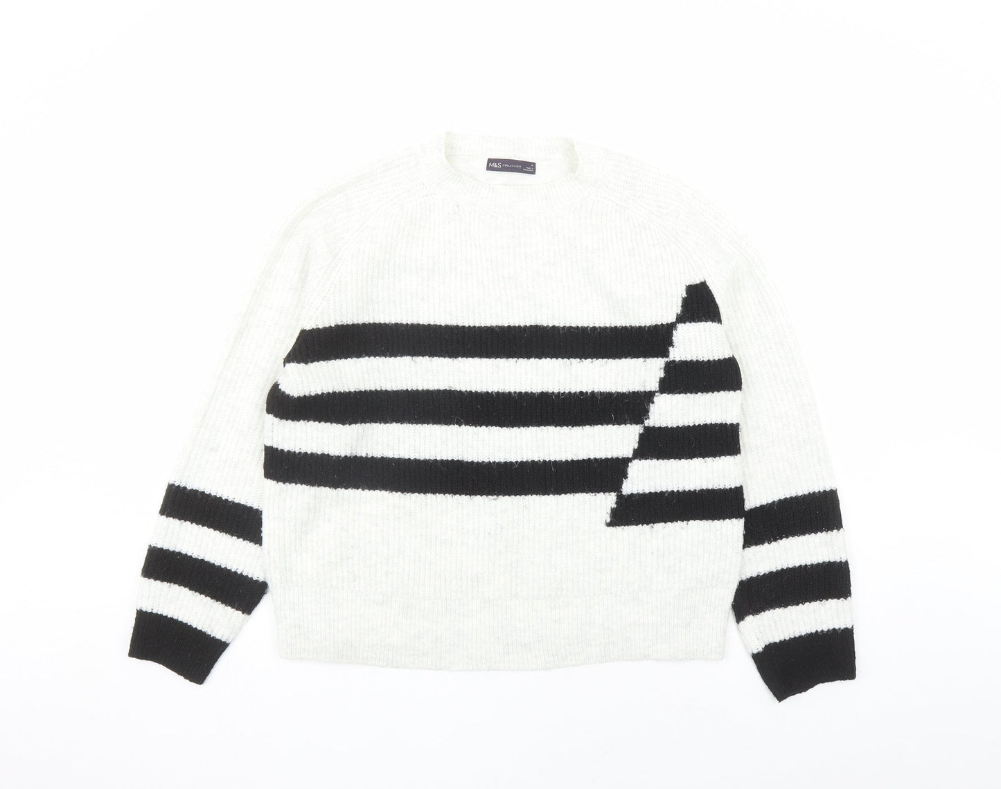Womens UK Size M Marks and Spencer Grey Pullover Jumper