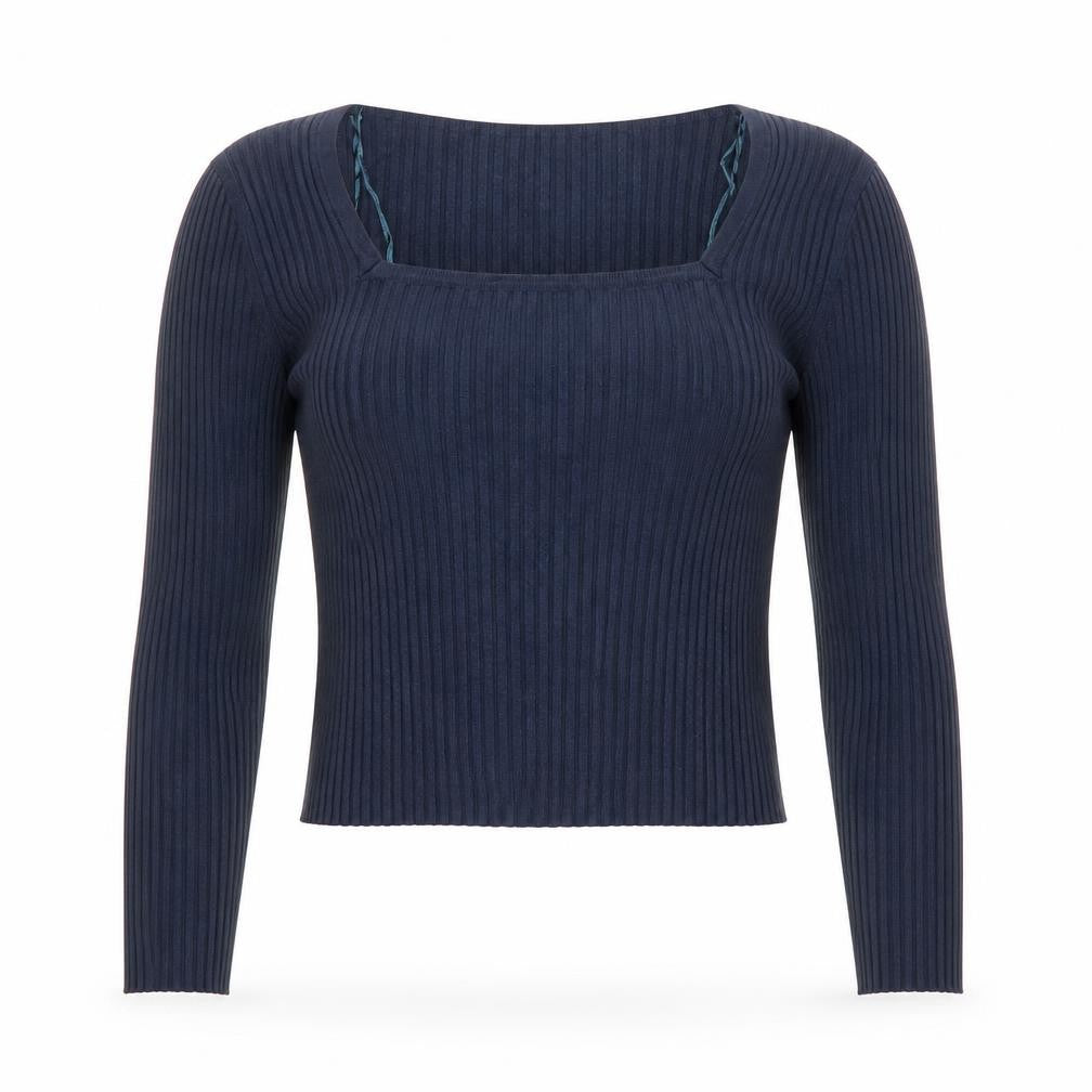 Womens UK Size 12 Threadbare Blue Cropped T-Shirt