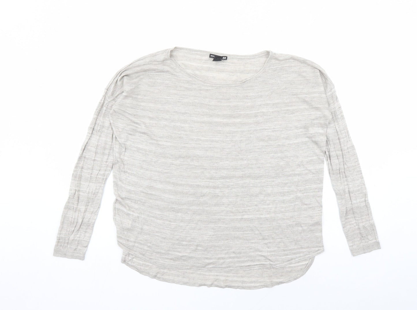 Womens UK Size M H&M Beige Pullover Jumper