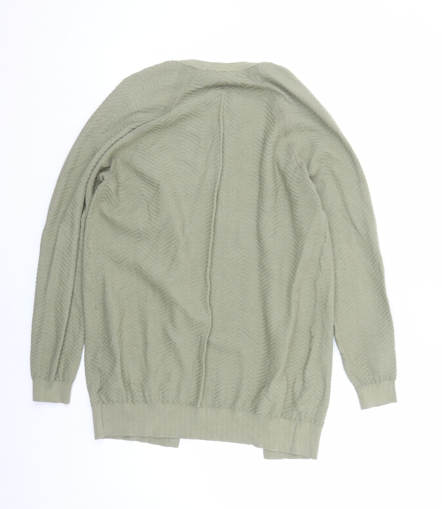 Womens UK Size S Marks and Spencer Green Cardigan Jumper