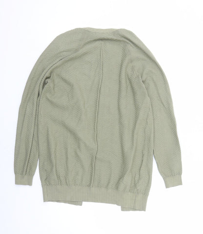Womens UK Size S Marks and Spencer Green Cardigan Jumper