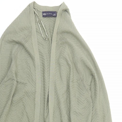 Womens UK Size S Marks and Spencer Green Cardigan Jumper