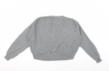 Womens UK Size XS H&M Grey Pullover Jumper