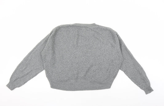Womens UK Size XS H&M Grey Pullover Jumper