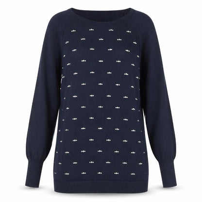 Womens UK Size M Oasis Blue Pullover Jumper