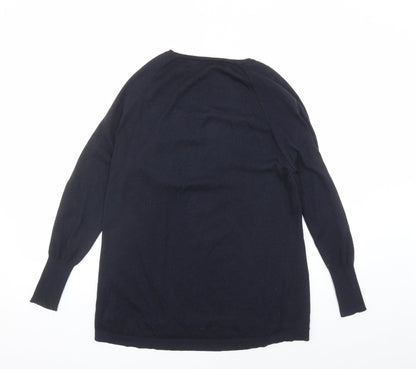 Womens UK Size M Oasis Blue Pullover Jumper