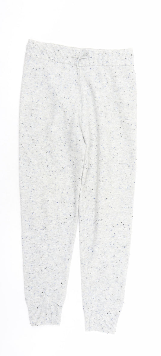 Womens UK Size S Marks and Spencer Regular Fit  Grey Trousers