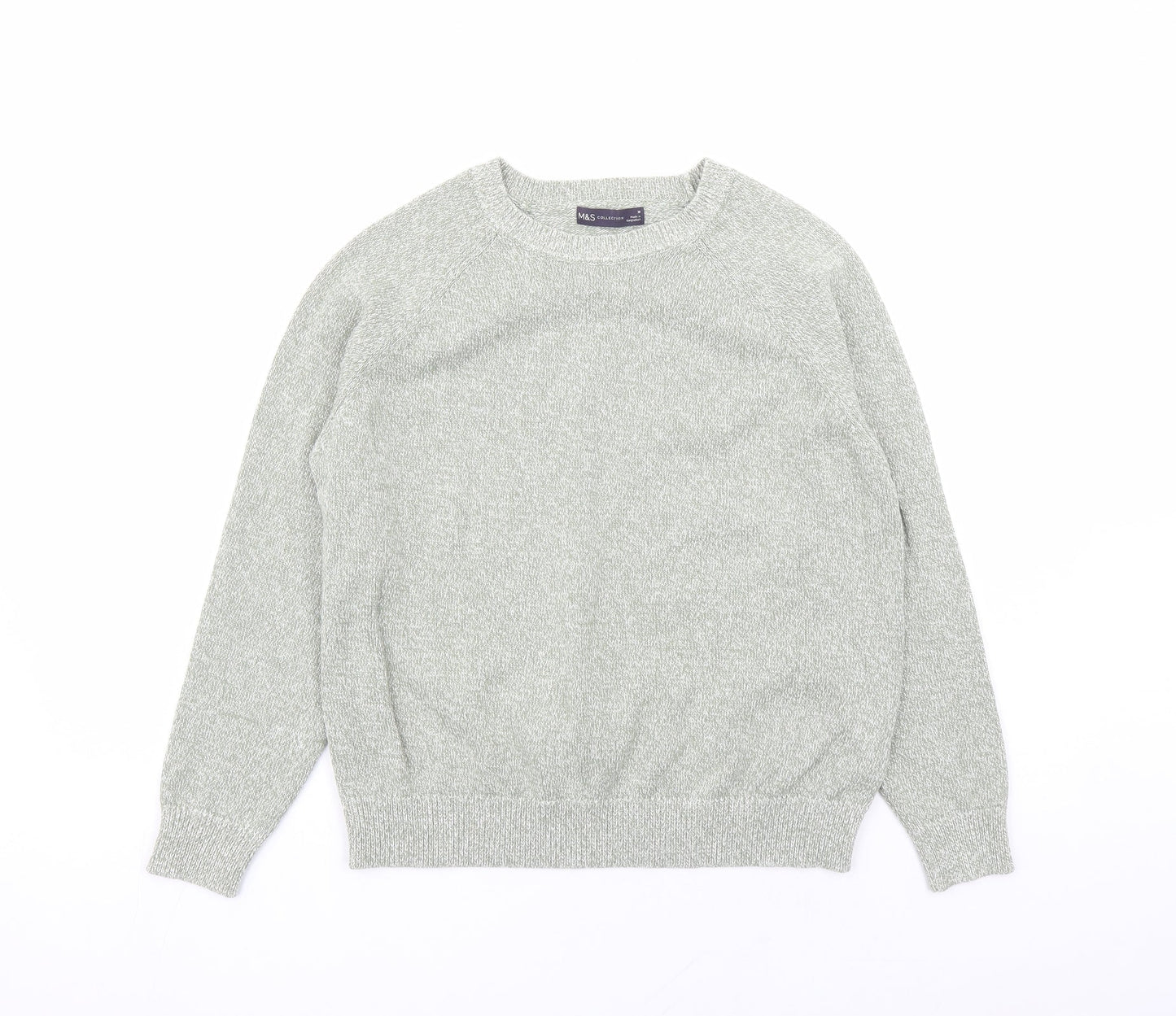 Womens UK Size M Marks and Spencer Green Pullover Jumper