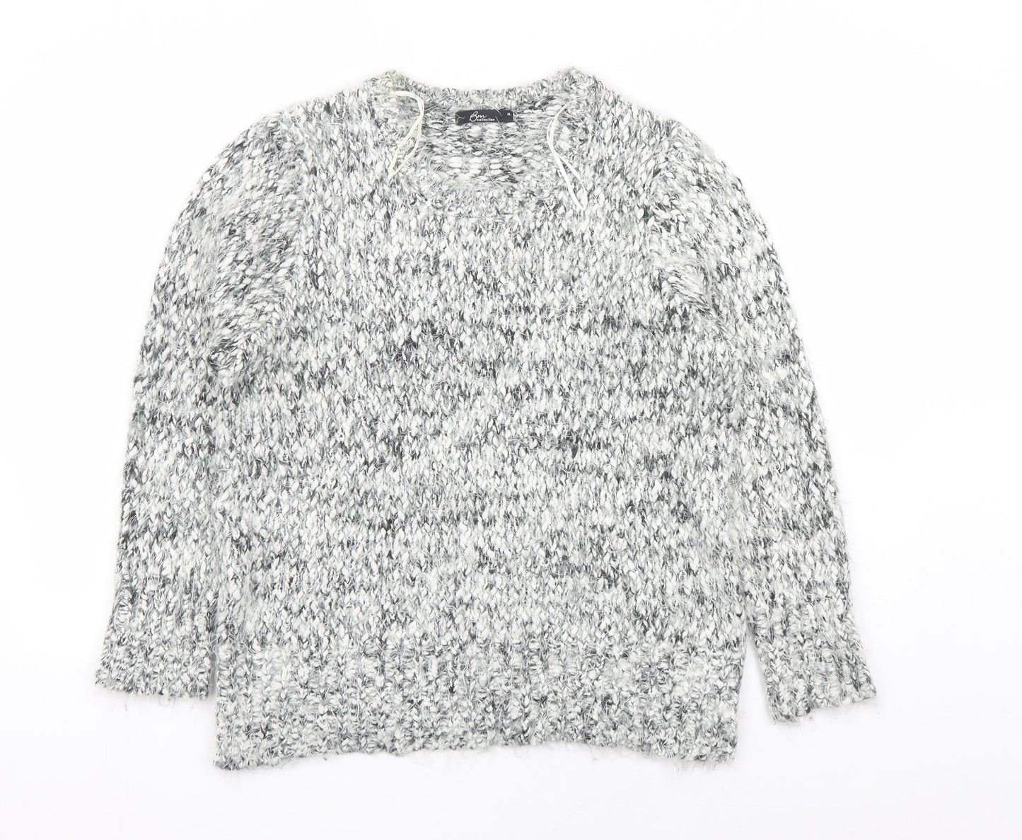 Womens UK Size M Bonmarché Grey Pullover Jumper