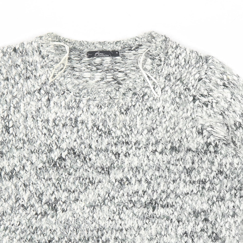 Womens UK Size M Bonmarché Grey Pullover Jumper