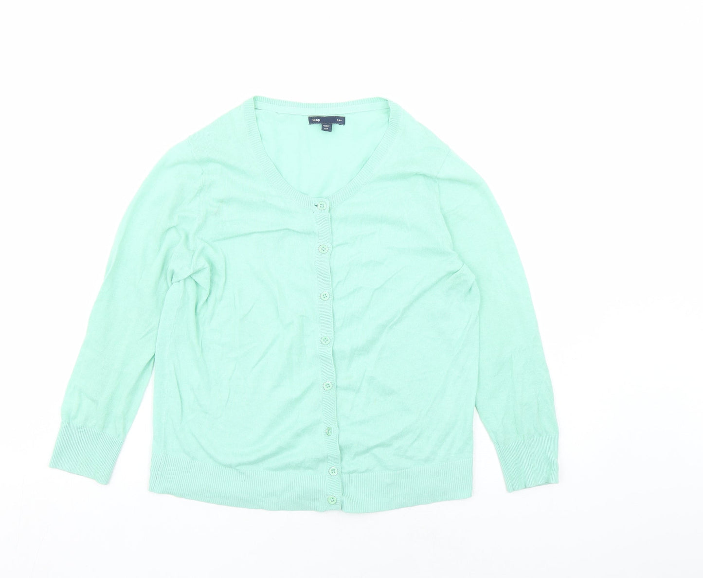 Womens UK Size S Gap Green Cardigan Jumper