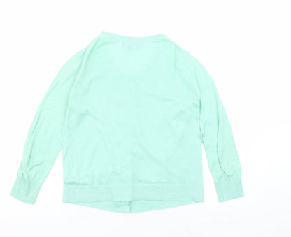 Womens UK Size S Gap Green Cardigan Jumper