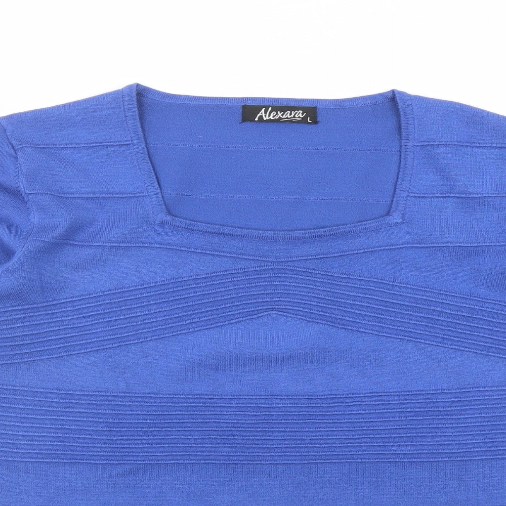 Womens UK Size L Alexara Blue Pullover Jumper