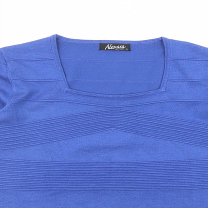 Womens UK Size L Alexara Blue Pullover Jumper
