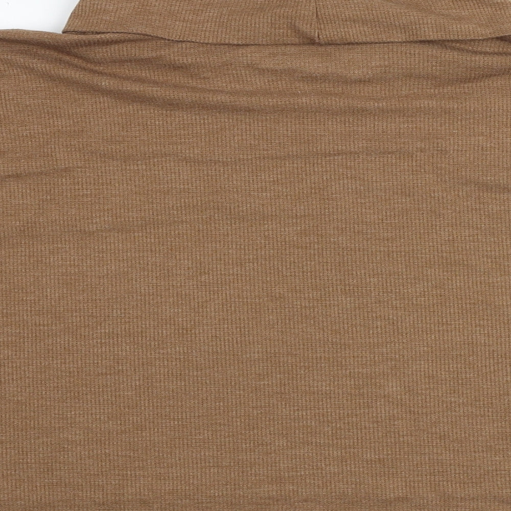 American Eagle Outfitters Womens Brown Roll Neck Viscose Pullover Jumper Size XL