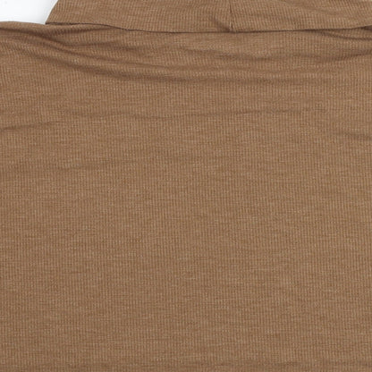 American Eagle Outfitters Womens Brown Roll Neck Viscose Pullover Jumper Size XL