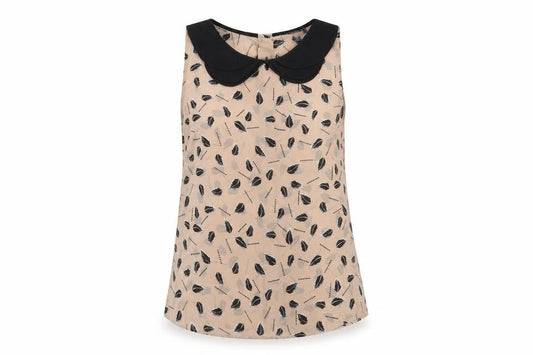Womens UK Size XS Amphora Brown Basic Tank