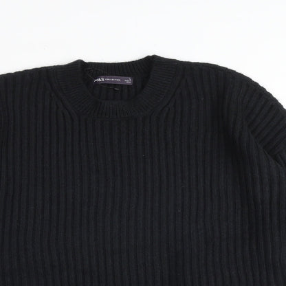 Womens UK Size M Marks and Spencer Black Pullover Jumper