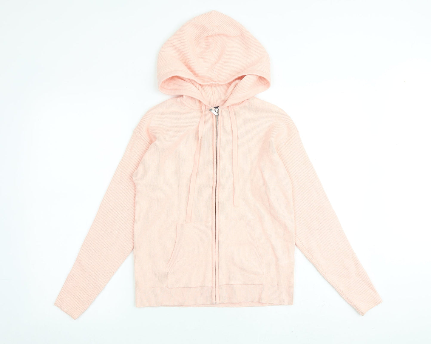 Womens UK Size S Marks and Spencer Pink Full Zip Jumper