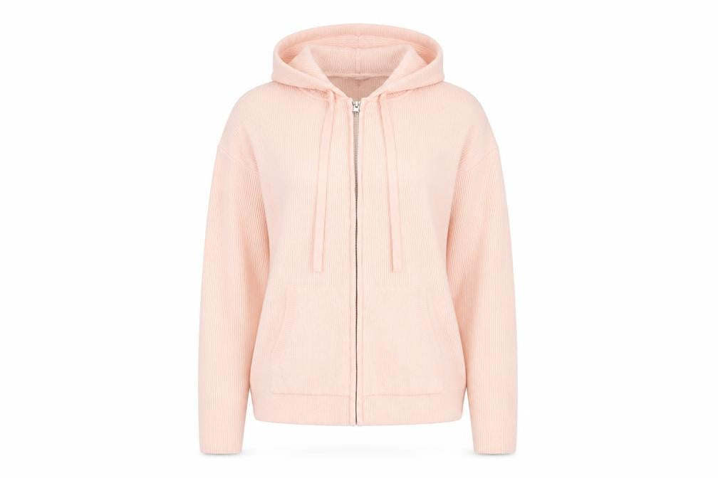 Womens UK Size S Marks and Spencer Pink Full Zip Jumper