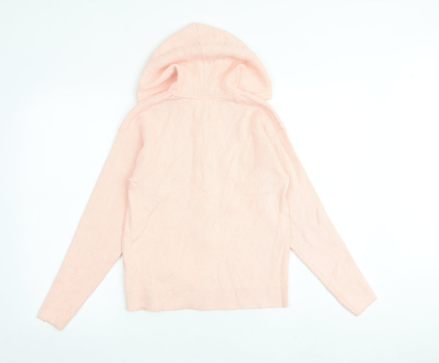 Womens UK Size S Marks and Spencer Pink Full Zip Jumper