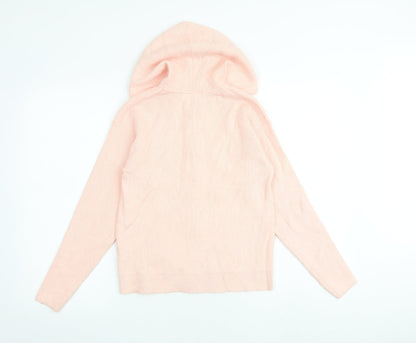 Womens UK Size S Marks and Spencer Pink Full Zip Jumper