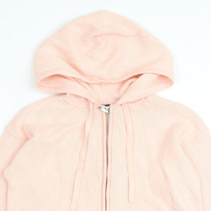 Womens UK Size S Marks and Spencer Pink Full Zip Jumper