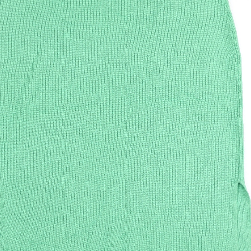 Marks and Spencer Womens Green Viscose Straight & Pencil Skirt Size XL