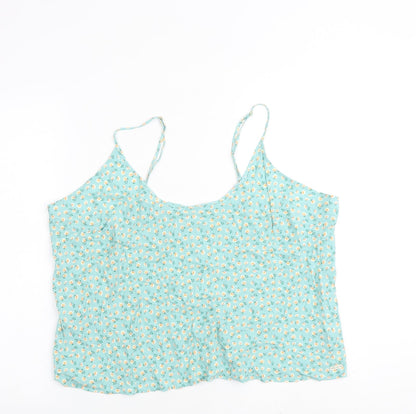 Womens UK Size 22 Marks and Spencer Green Camisole Tank