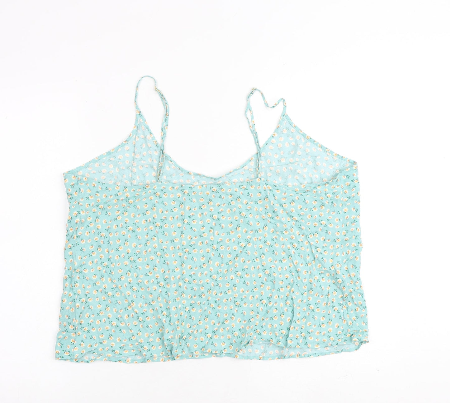 Womens UK Size 22 Marks and Spencer Green Camisole Tank
