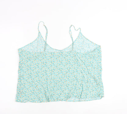 Womens UK Size 22 Marks and Spencer Green Camisole Tank
